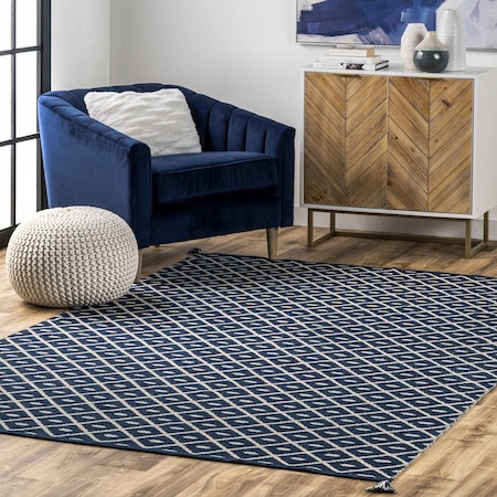 Nuloom Quinn Flatweave Corner Tassel Area Rug 4ft x 6ft NEIG03A-406
